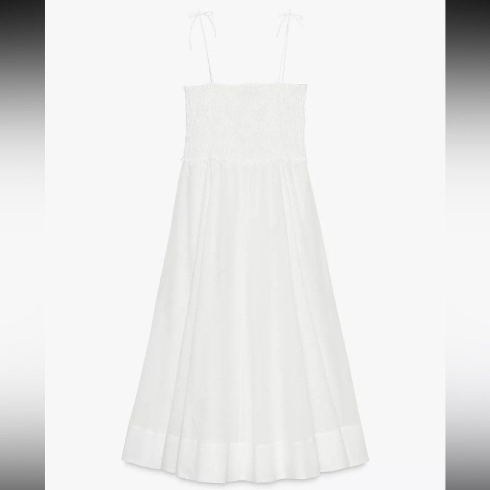 Zara Collection NWT White Lace Cotton Spaghetti Strap Maxi Dress - Women’s